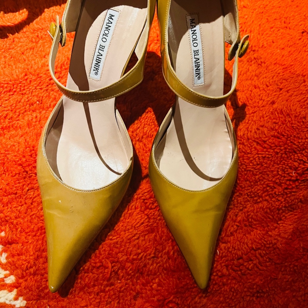 The infamous Manolo Blahnik Campari Mary Janes Size 40 Sex and the City